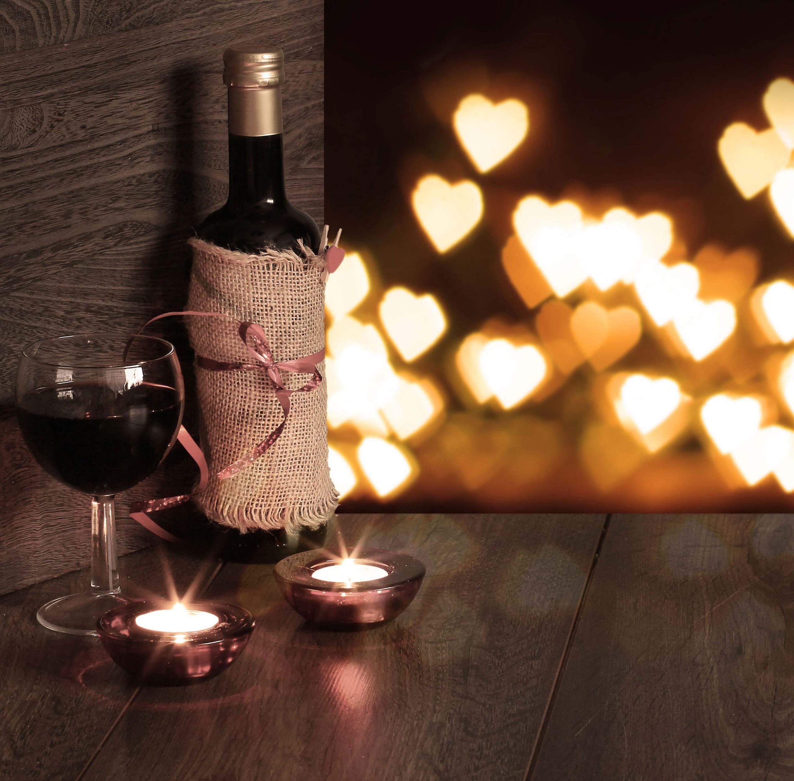 iluminación romántica san valentin