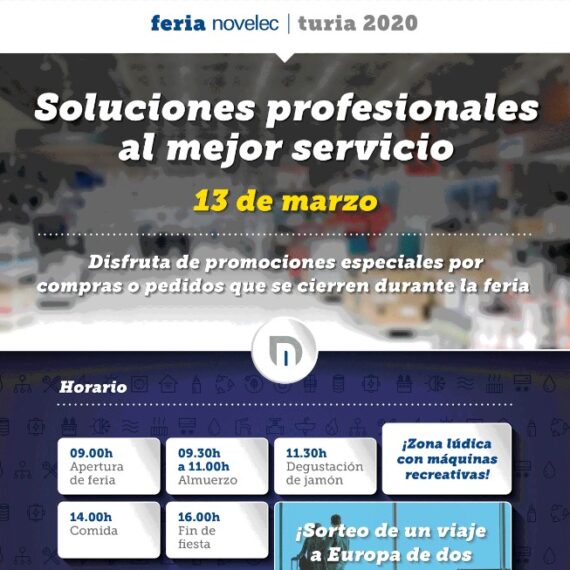 Novelec Turia organiza una feria especializada en el sector eléctrico y la climatización feria novelec