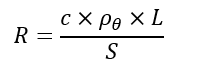 sección del cable solar formula