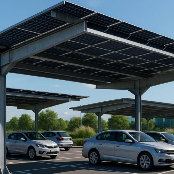 Marquesinas solares: eficiencia energética que va mucho más allá del aparcamiento marquesinas solares